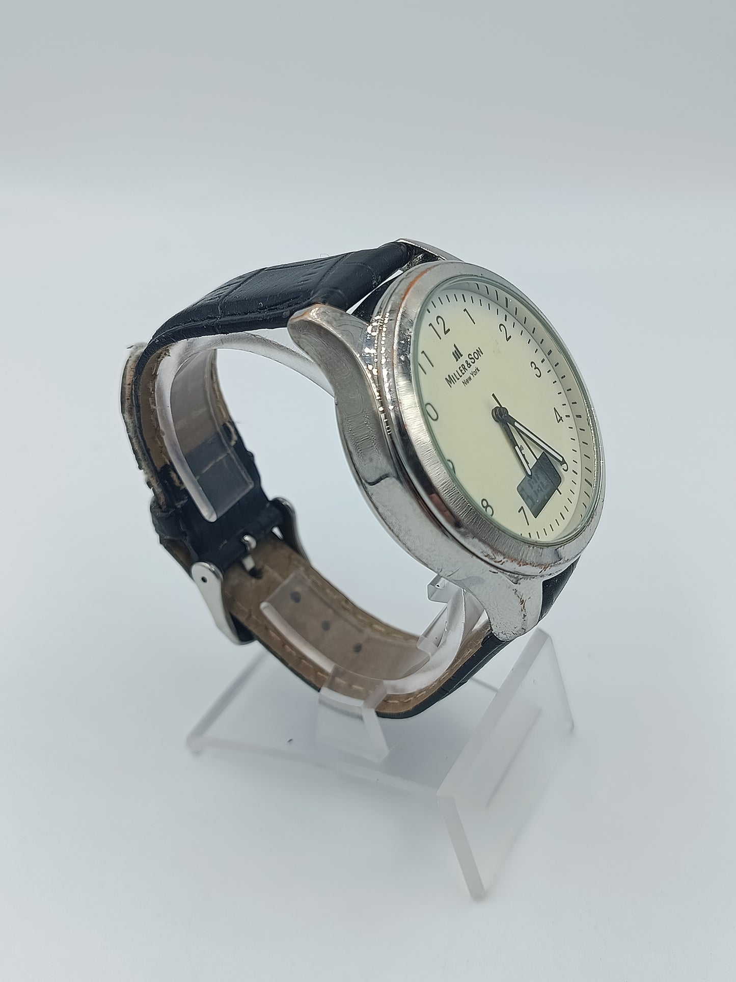Vintage Herrenuhr Miller und Son New York mit Analog Digital Anzeige