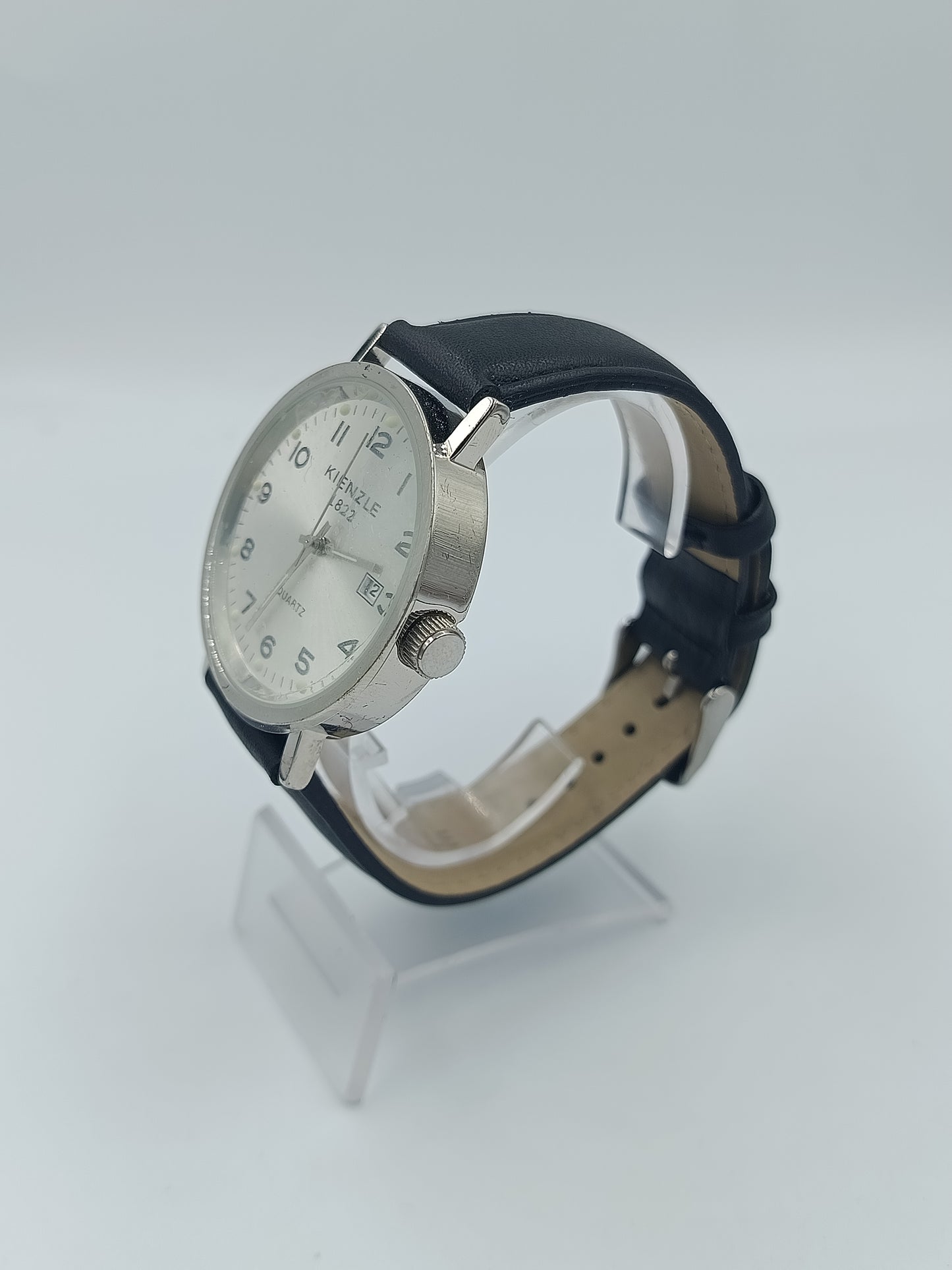 Vintage Kienzle 1822 Herrenuhr mit Datum und klassischem Lederarmband