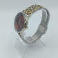 Damenarmbanduhr mit Leopardenmuster Armband und braunem Zifferblatt