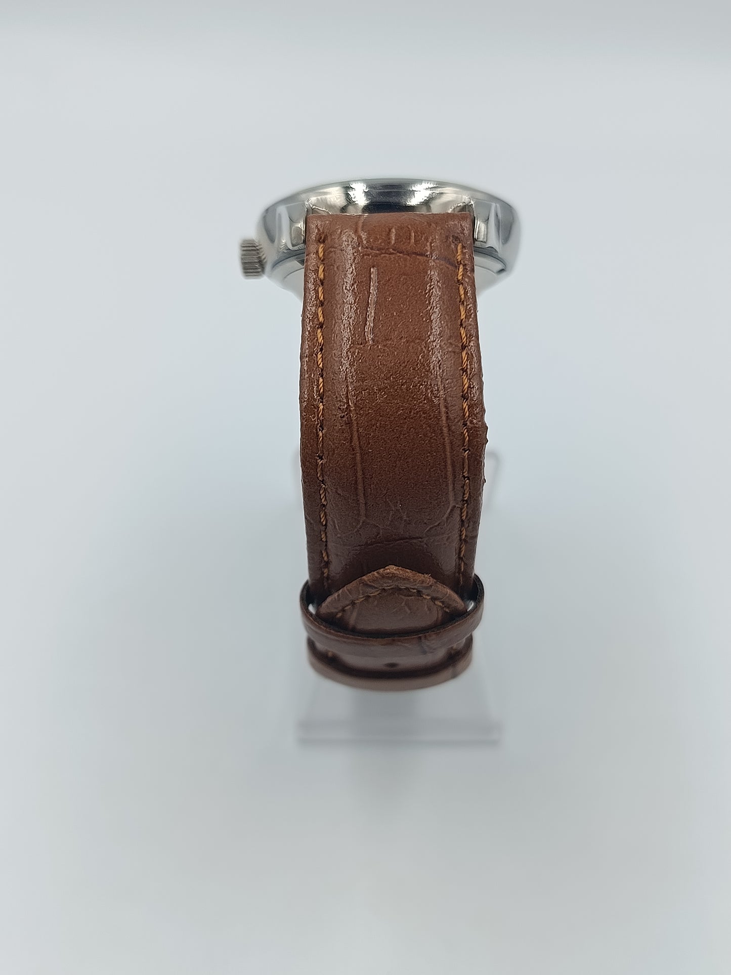 F.A.Z Edition Chrono No.9 Herrenarmbanduhr mit Datum und braunem Lederarmband