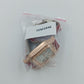 Roségold-Damenuhr mit Strass & rotem Lederarmband
