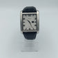 Marquis Funkuhr Herrenarmbanduhr Radio Controlled rechteckig mit Lederarmband