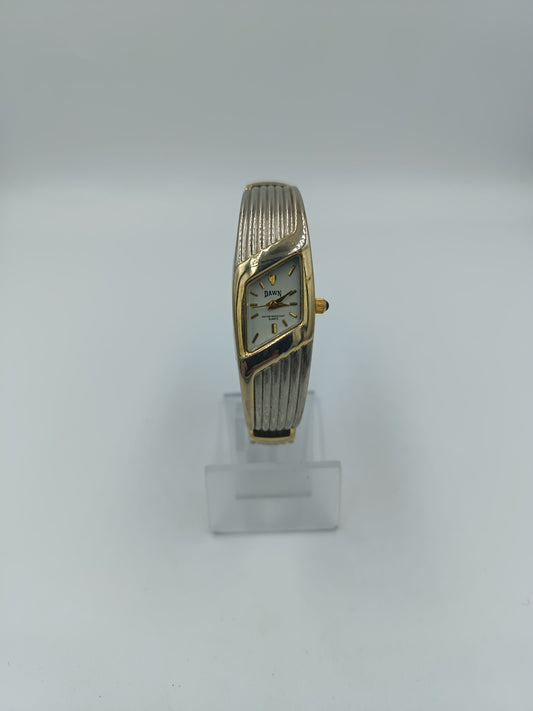 Dawn Damenarmbanduhr in Bicolor Design mit integriertem Metallarmband