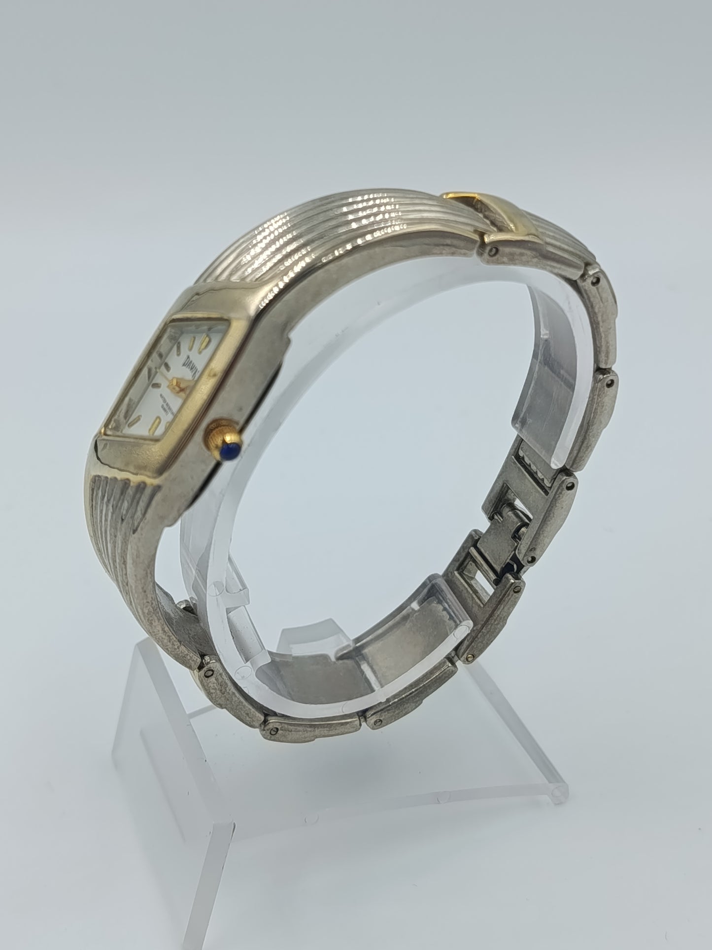Dawn Damenarmbanduhr in Bicolor Design mit integriertem Metallarmband