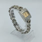 Elegante Damenarmbanduhr mit Gliederarmband und goldfarbenem Zifferblatt