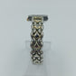 Elegante Damenarmbanduhr mit Gliederarmband und goldfarbenem Zifferblatt