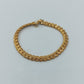 Klassisches Armband in Goldoptik mit gedrehter Gliederstruktur 20 cm