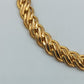 Klassisches Armband in Goldoptik mit gedrehter Gliederstruktur 20 cm