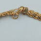 Klassisches Armband in Goldoptik mit gedrehter Gliederstruktur 20 cm