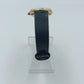 Klassische Damenarmbanduhr mit römischen Ziffern und schwarzem Lederarmband