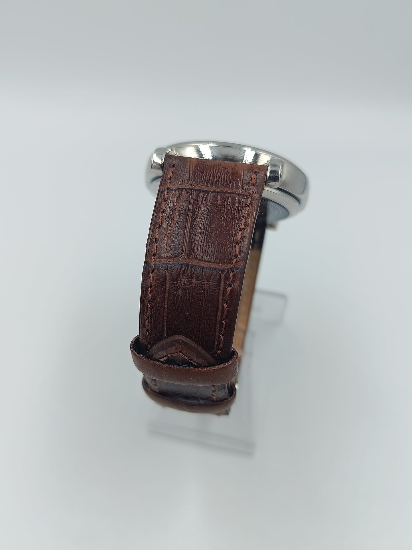 Marquis Funkuhr Herrenarmbanduhr Radio Controlled Lederarmband Klassisch