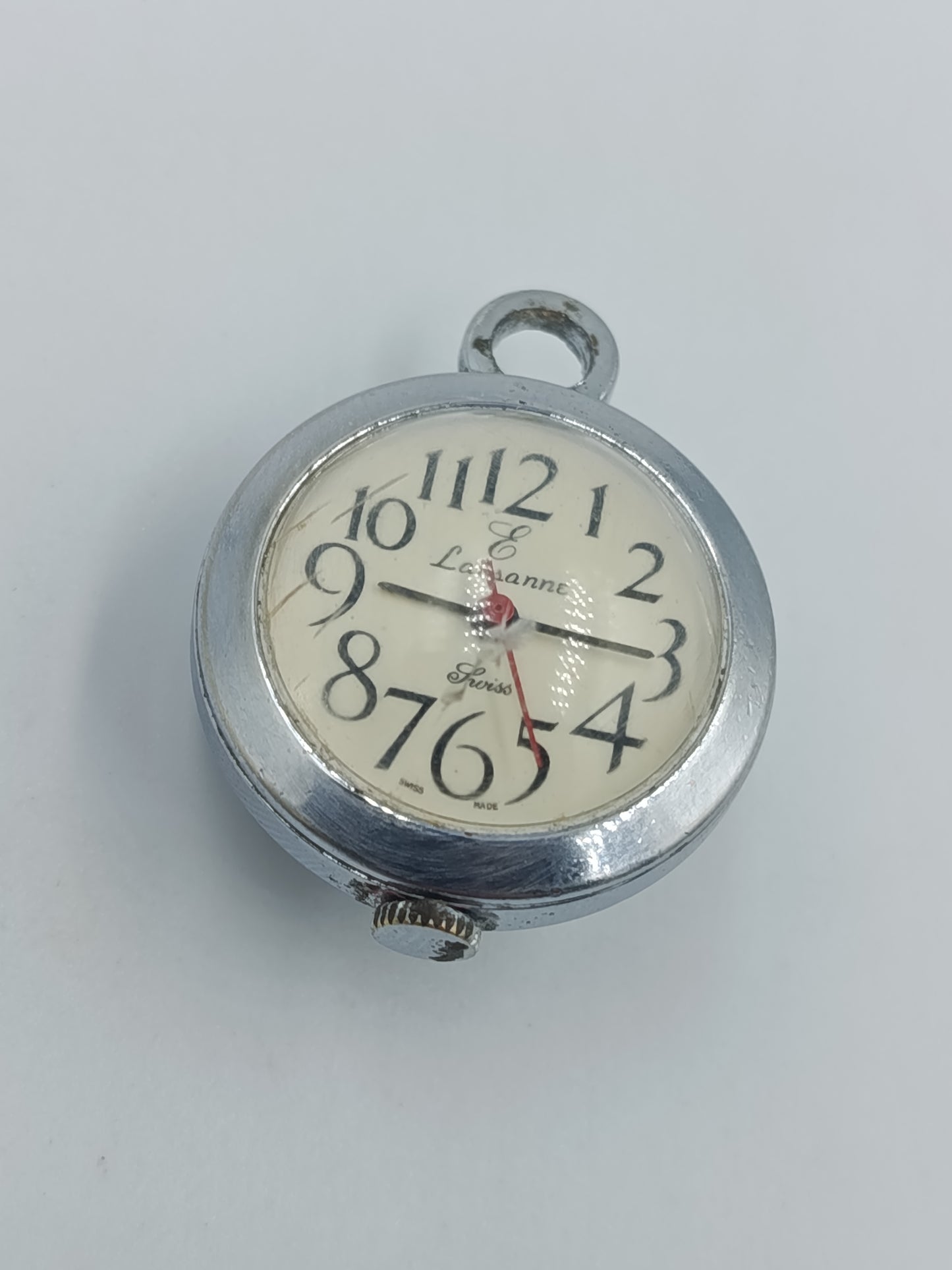 Vintage Anhängeruhr Lausannes Swiss mechanische Taschenuhr klein