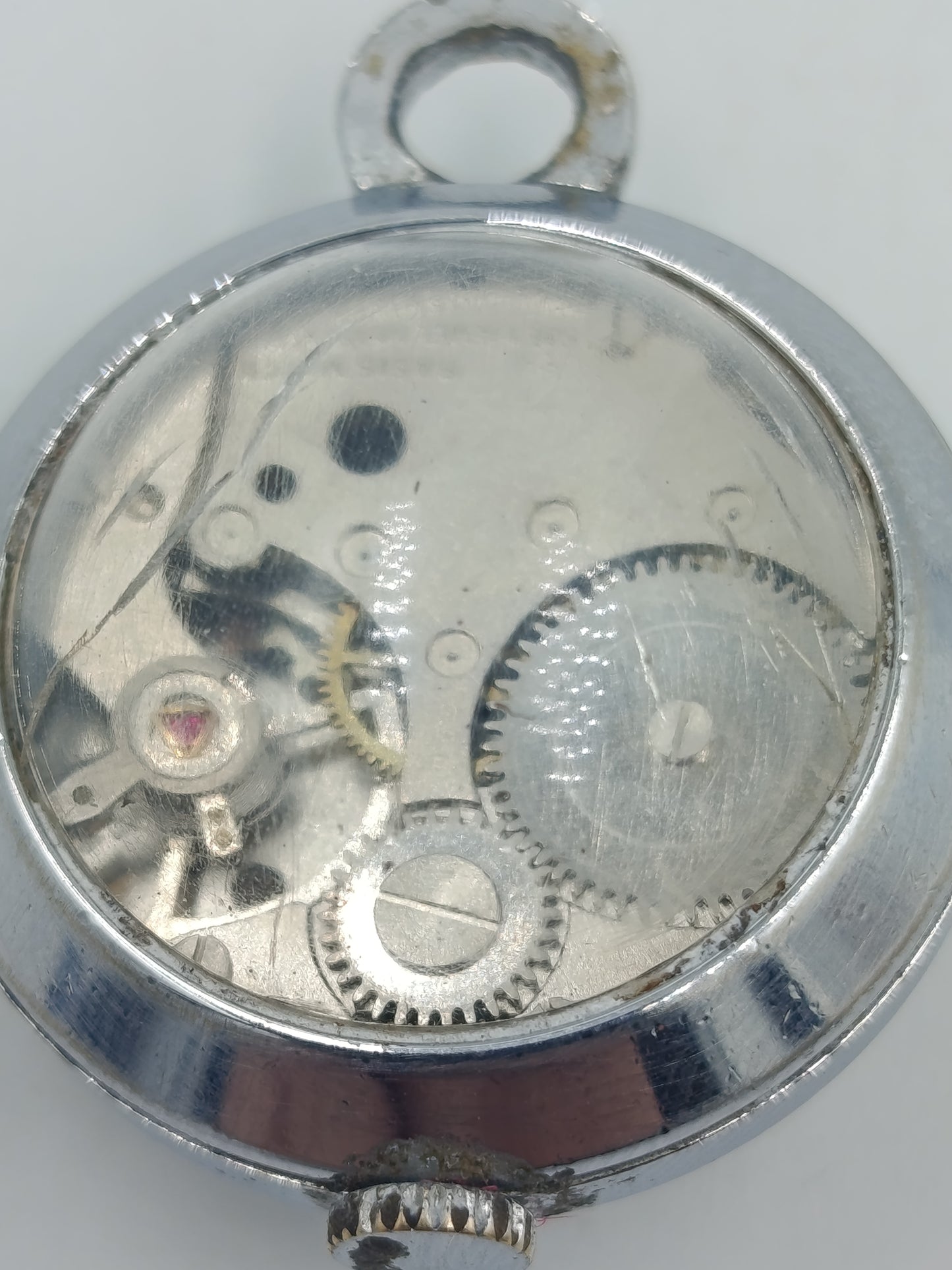 Vintage Anhängeruhr Lausannes Swiss mechanische Taschenuhr klein