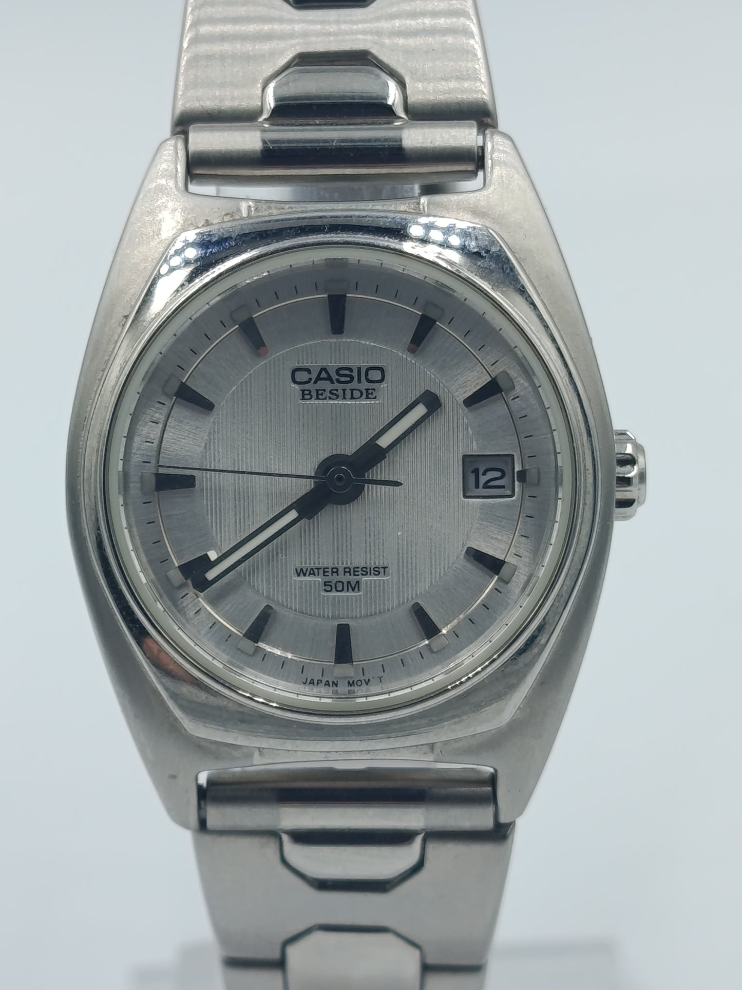 Casio Beside Damenarmbanduhr Quartz Water Resist 50M Edelstahl Silber