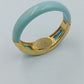Vintage Lady Quartz Damen Armreif Uhr Blau Goldfarben Digital Design