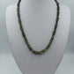 Vintage Kette im Byzantiner Stil Zweifarbiges Metall Geflochtenes Design
