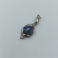Eleganter Vintage Anhänger aus Silber mit schimmernder dunkler Perle