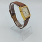 Elegante  Klassische Vintage Armbanduhr Saphira mit braunem Lederband
