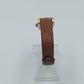 Elegante  Klassische Vintage Armbanduhr Saphira mit braunem Lederband