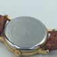 Elegante Tissot Damenarmbanduhr Goldfarben mit Datumsanzeige Lederband