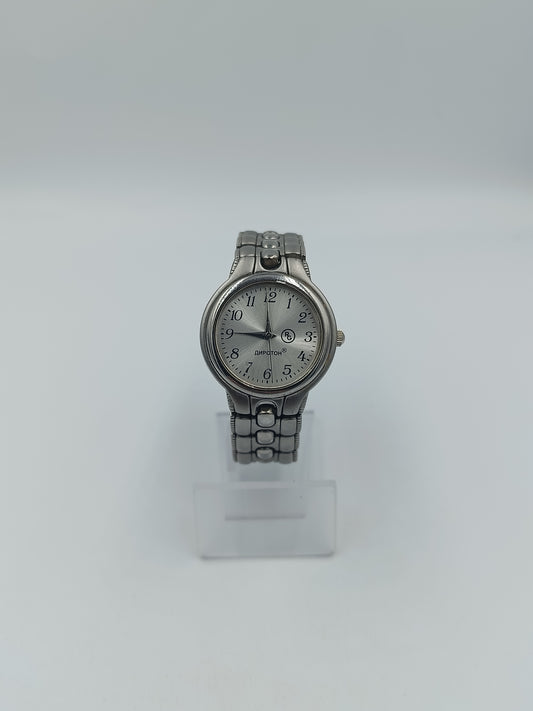 Vintage Poljot 100 Jubiläum Damenarmbanduhr CCCP Sowjetunion Edelstahl