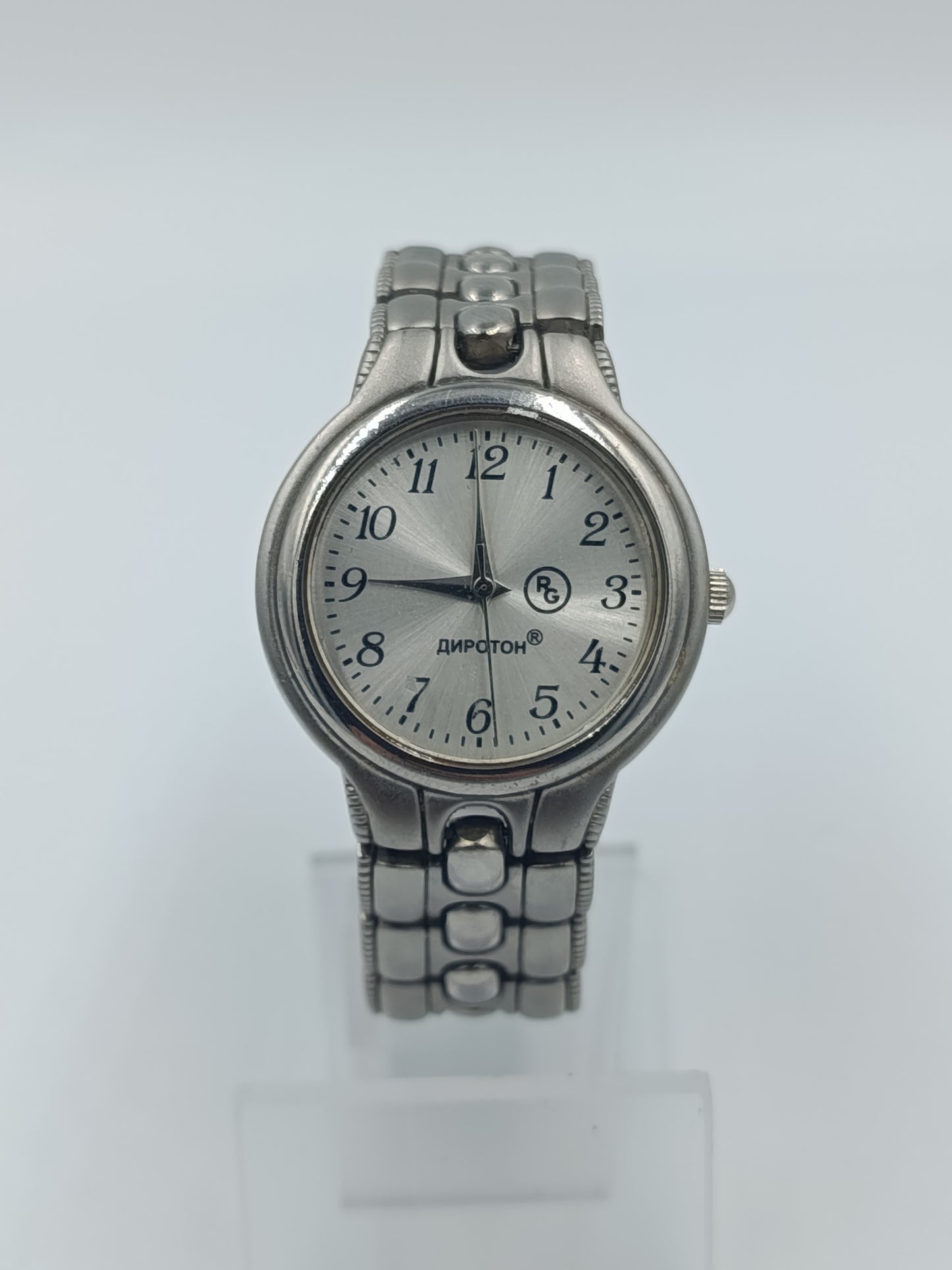 Vintage Poljot 100 Jubiläum Damenarmbanduhr CCCP Sowjetunion Edelstahl