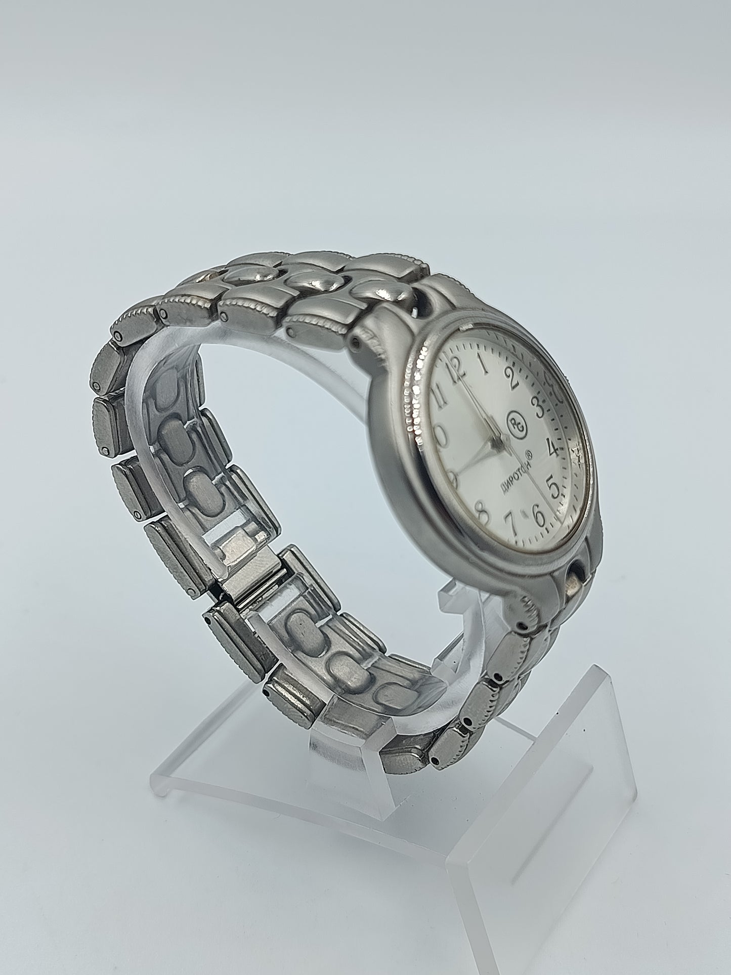 Vintage Poljot 100 Jubiläum Damenarmbanduhr CCCP Sowjetunion Edelstahl