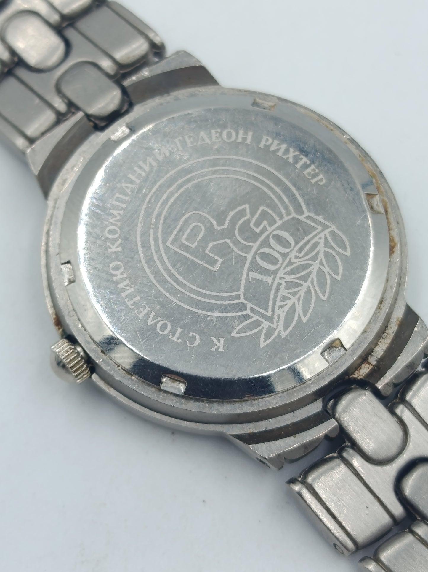 Vintage Poljot 100 Jubiläum Damenarmbanduhr CCCP Sowjetunion Edelstahl
