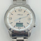 Atlanta Funkuhr Edelstahl Herrenarmbanduhr Radio Controlled mit Digitalanzeige