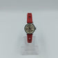 Timex Vintage Damenarmbanduhr Handaufzug mit rotem Lederband