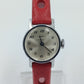 Timex Vintage Damenarmbanduhr Handaufzug mit rotem Lederband