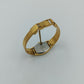 Adec Damen Quarz Armbanduhr in Goldoptik mit flexiblem Metallarmband