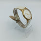 Elegante Gold Damenuhr – Schlichtes Zifferblatt & helles Lederband