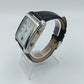 Auriol Funk Damen Armbanduhr Radio Controlled eckig Edelstahl Lederarmband