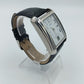 Auriol Funk Damen Armbanduhr Radio Controlled eckig Edelstahl Lederarmband