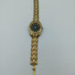 Black Pearl Damen Armbanduhr Goldfarben mit Strassbesatz Elegant