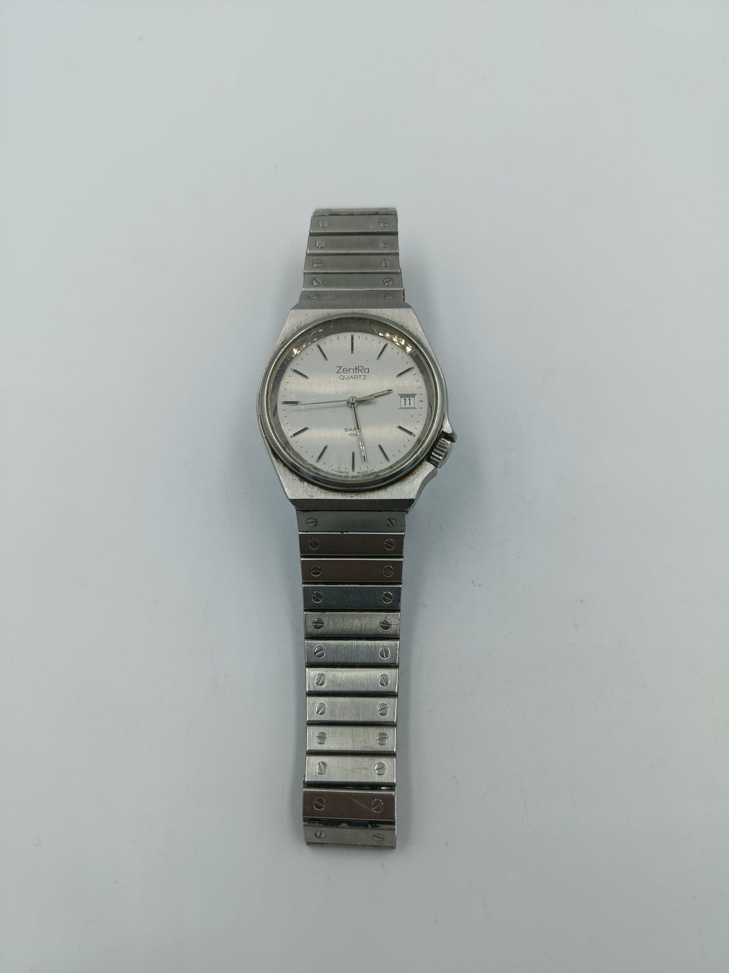 ZentRa Quarz Armbanduhr Edelstahl mit Datum Klassisch Zeitlos