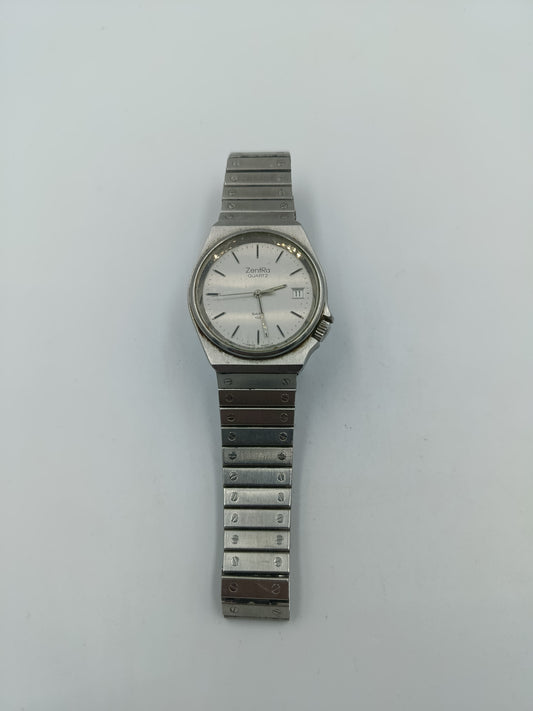 ZentRa Quarz Armbanduhr Edelstahl mit Datum Klassisch Zeitlos