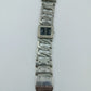 Pretty Quarz Armbanduhr Silberfarben mit Strassbesatz und Gliederarmband