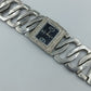 Pretty Quarz Armbanduhr Silberfarben mit Strassbesatz und Gliederarmband