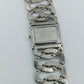 Pretty Quarz Armbanduhr Silberfarben mit Strassbesatz und Gliederarmband