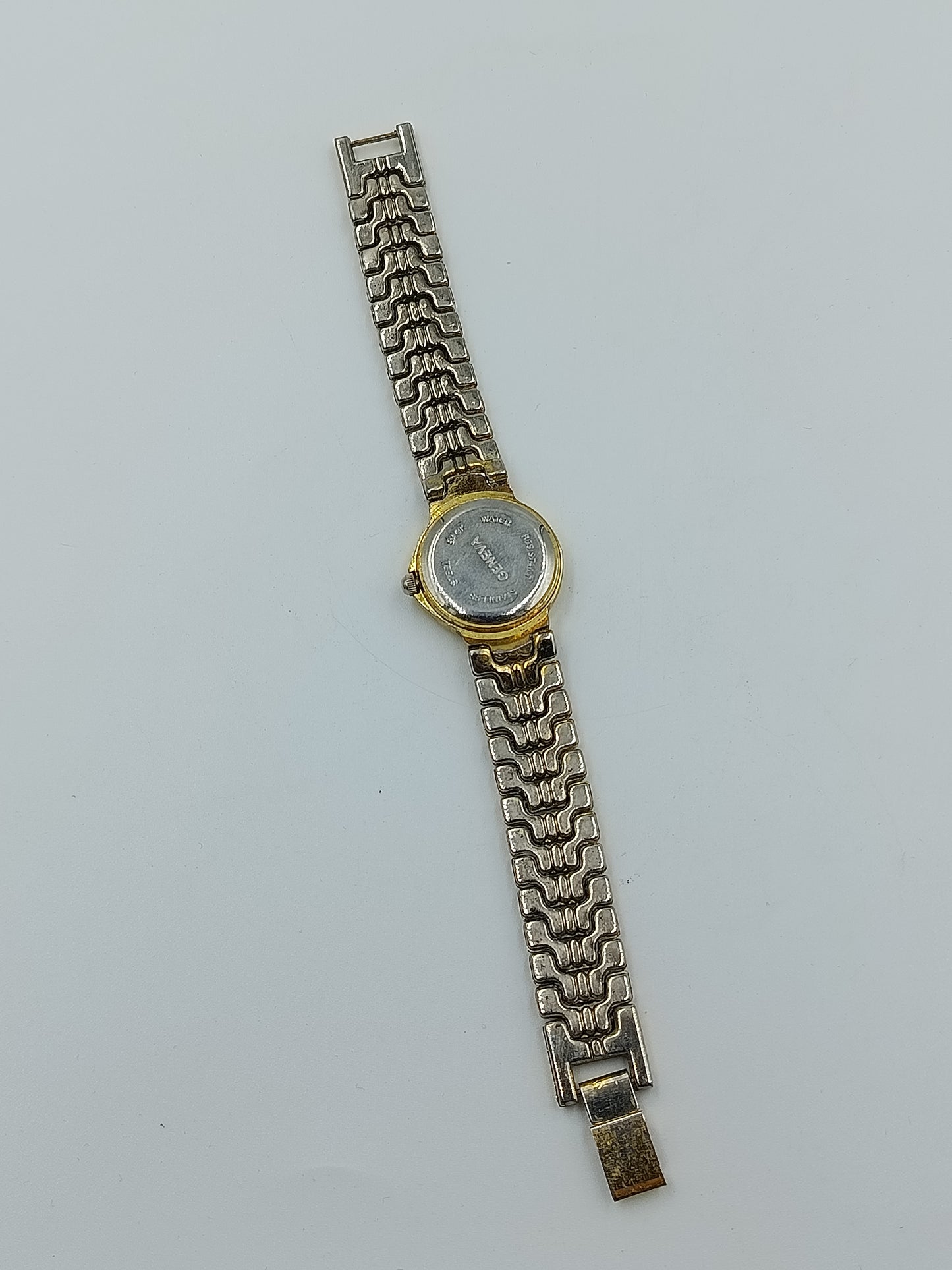Elegante Geneva Uhr Goldfarben – Blaues Zifferblatt & Metall