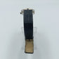 Fabiani Damenarmbanduhr mit Datumsanzeige Lederarmband und goldfarbener Lünette