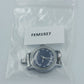Timex Vintage Damen Armbanduhr Handaufzug blaues Zifferblatt Edelstahlboden