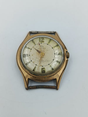 Vintage LFM 17 Rubis Damen Armbanduhr vergoldetes Gehäuse Antimagnetisch