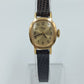Klassische Timex Damen Armbanduhr in Goldoptik mit braunem Lederarmband