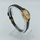 Klassische Timex Damen Armbanduhr in Goldoptik mit braunem Lederarmband