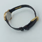 Klassische Timex Damen Armbanduhr in Goldoptik mit braunem Lederarmband
