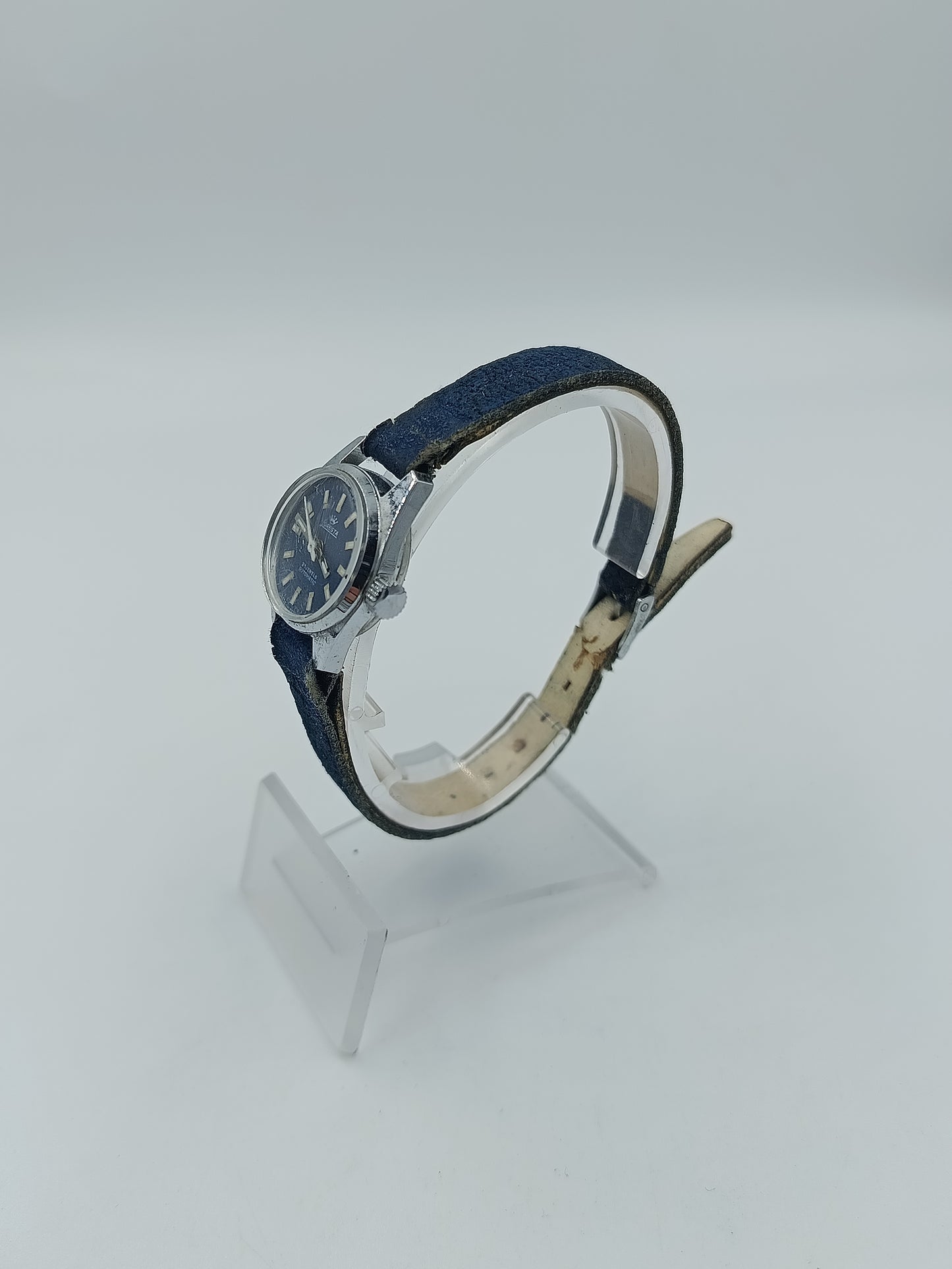 Klassische Forest Damen Armbanduhr Automatic mit blauem Zifferblatt