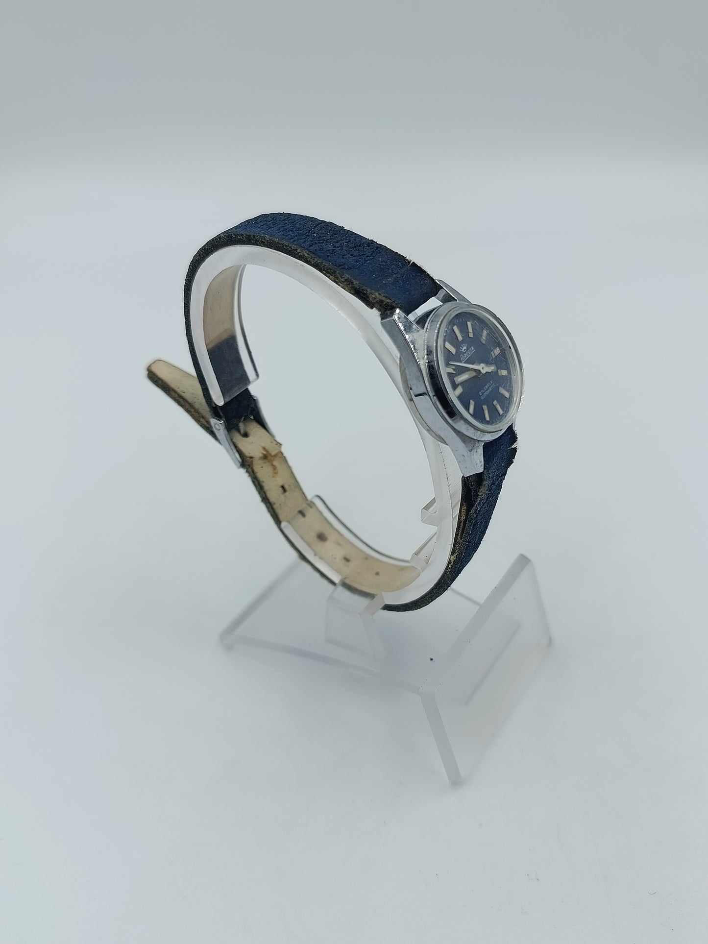 Klassische Forest Damen Armbanduhr Automatic mit blauem Zifferblatt